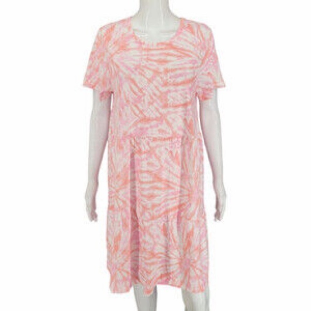Koolaburra by UGG Pink and White Midi Dress